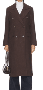 Chocolate Brown ASTR the Label Morana Long Coat product image.