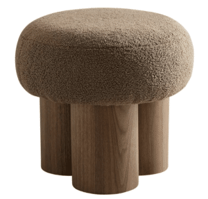 Brown teddy foot stool