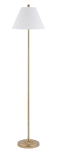 Gold floor lamp