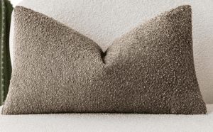 Brown teddy decor pillow cover