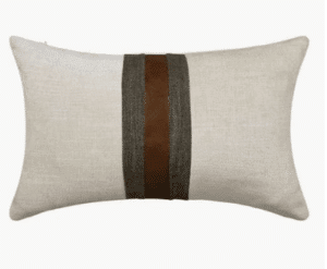 Beige Farmhouse Decorative Outdoor Throw Pillow Covers for Couch Sofa Bed Brown Faux Leather Accent Pillow Cover Modern Decor Pillow Case