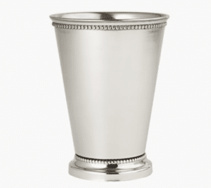 Silver Elegance Beaded Mint Julep Cup