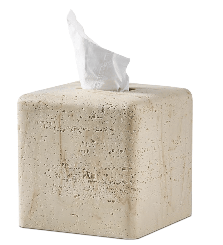 Travertine Tissue Box Cover