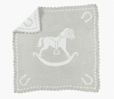Barefoot Dreams Scalloped Baby Rocking Horse Blanket