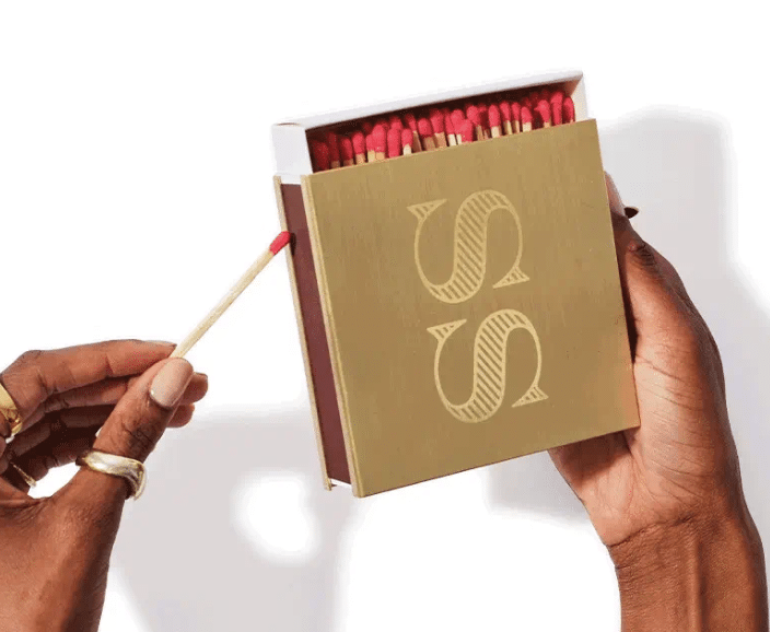 Large Brass Matchbox