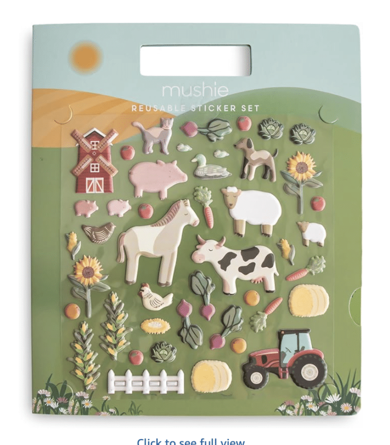 Mushie Reusable Sticker Book Set