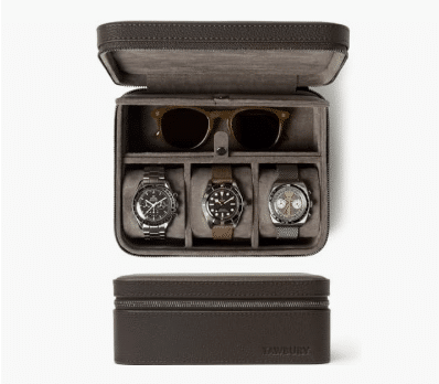 Men Leather Watch Case