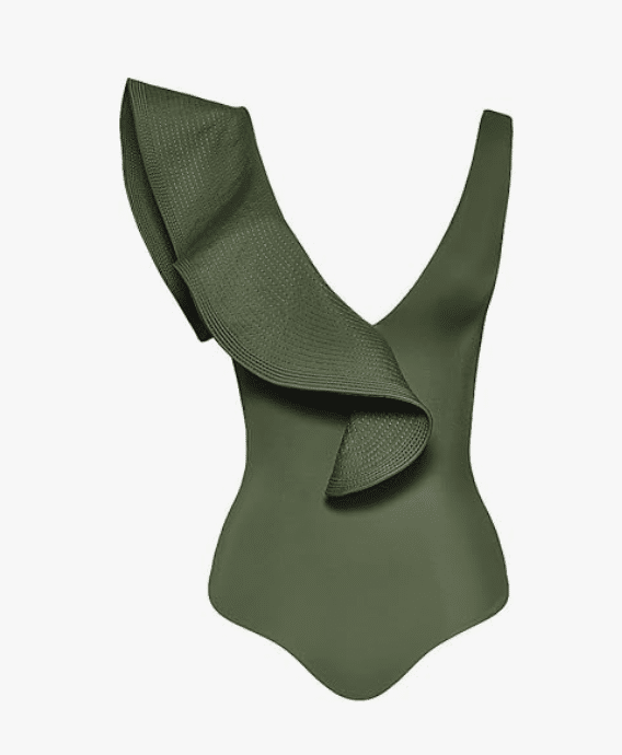 Green One Piece Swim