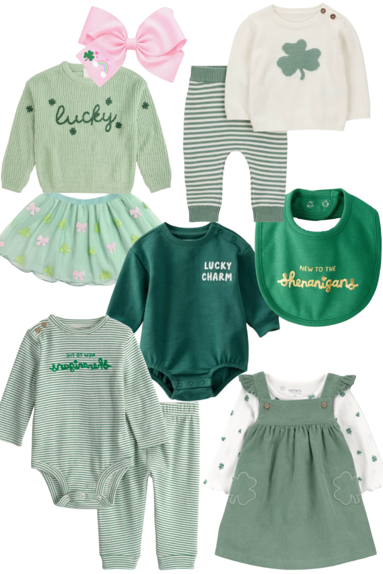 Curated best st St Patrick Day Baby Clothing for Boys and Girls with onesies, sets, dresses, and accessories