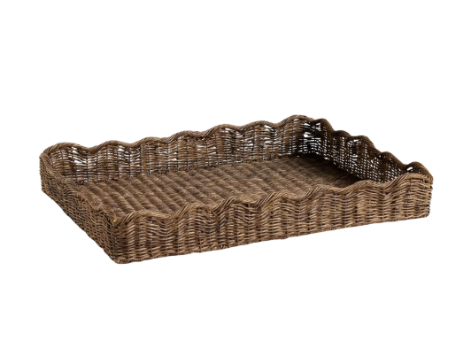 Brown Woven Tray