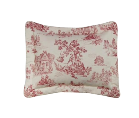 Cosmopolitan Toile Red Pillow Shams