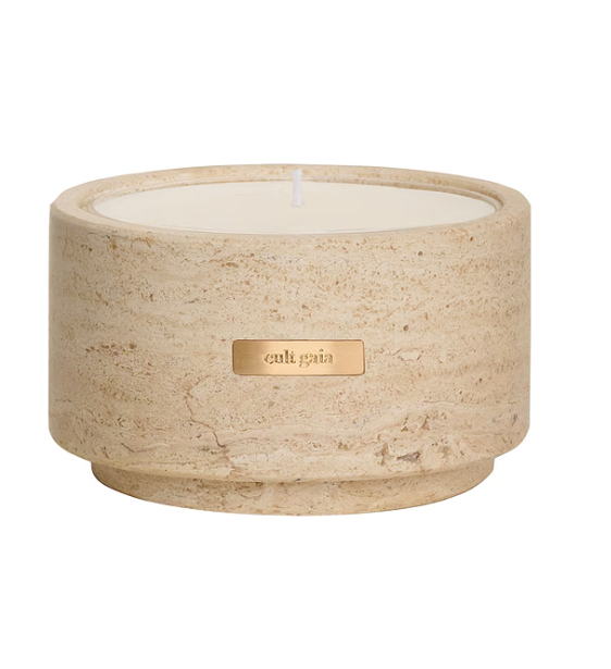 Cult Gaia Noor Travertine Vessel Candle