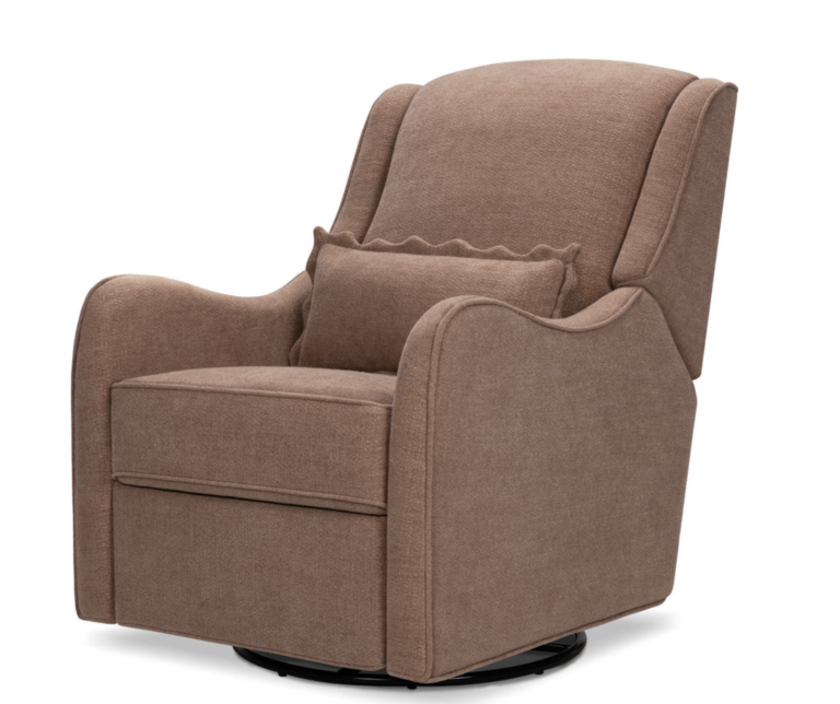 Devon Recliner Swivel Dusty Rose Nursery Chair