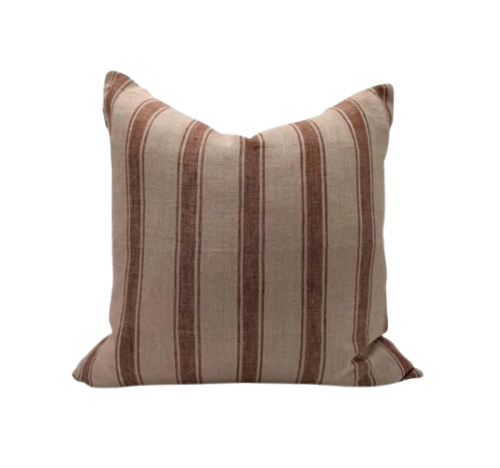 Linen Stripe Pillow Cover