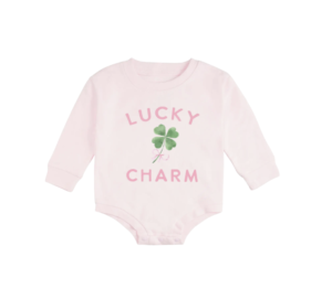 Lucky Charm St. Patrick's Day Long Sleeve Romper