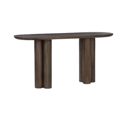 Mango Brown Wood Console Table