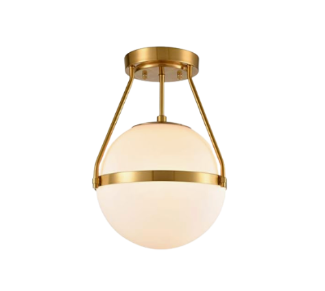 Modern Globe Mount Ceiling Light Fixture