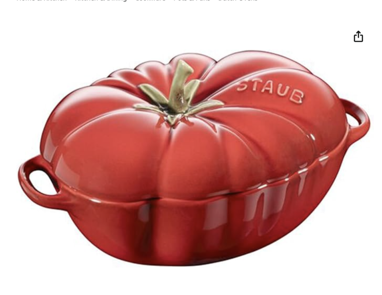 STAUB Ceramics Tomato Dutch Oven