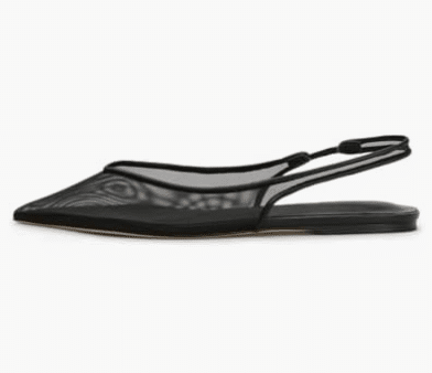 Mesh Slingback Ballet Flats