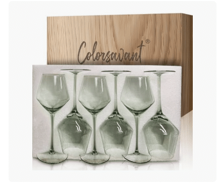 Sage Green Wine Glasses