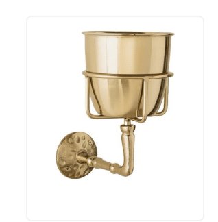 Gold Wall Bracket Planter