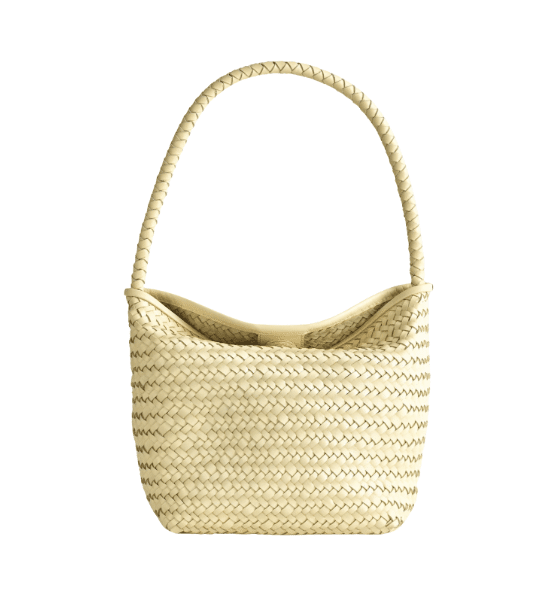 Madewell Yellow Woven Leather Bag