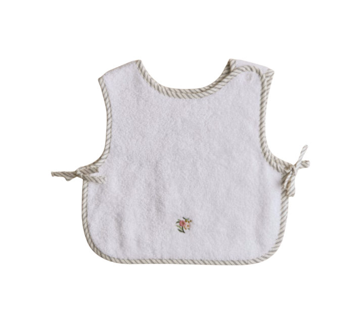 Sezane Terry Bib Flower Embroidery