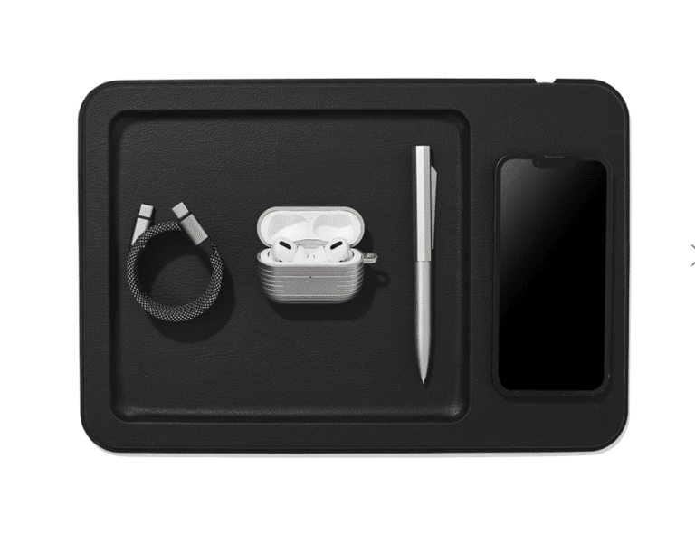 Wireless Leather Charging Tray