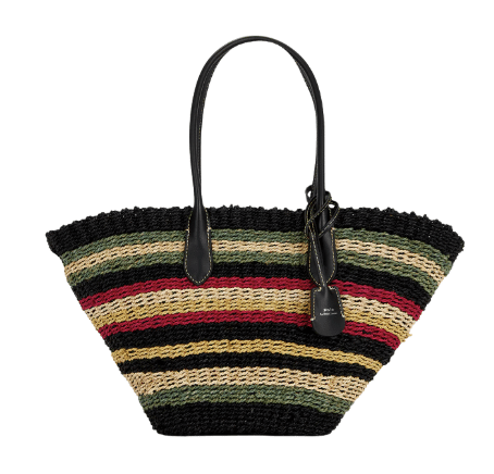 POLO RALPH LAUREN | Twist Raffia Tote Bag